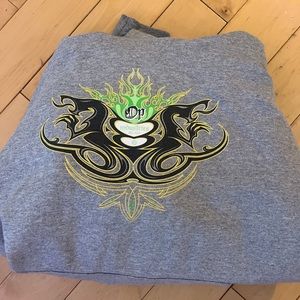 Light grey cool design hoodie